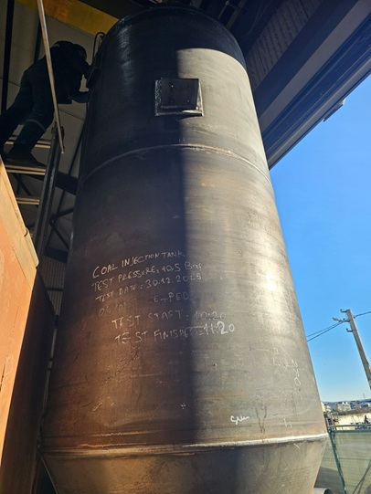 Schwarzstahl Tank Rohbau